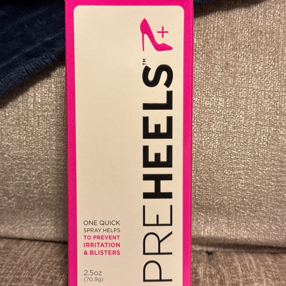PRE HEELS Heel Protection Spray - White & Hot Pink Box
